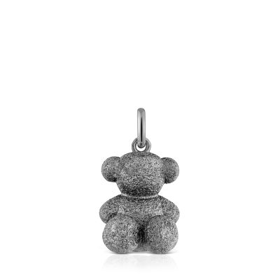 Imagen 2 del producto Colgante oso mediano plata Dark Silver diamantada Bold Bear