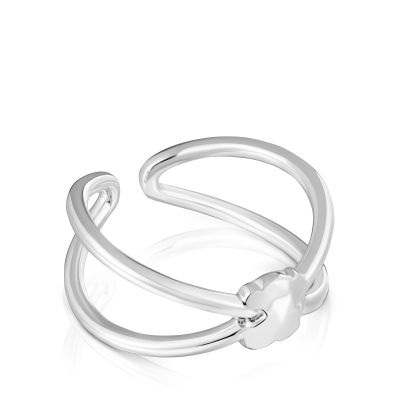 Imagen 2 del producto Anillo abierto oso de plata Icon Metal