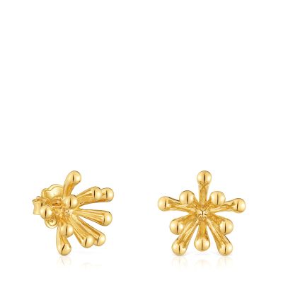 Pendientes TOUS Garden oro 18 kt sobre plata 17 mm