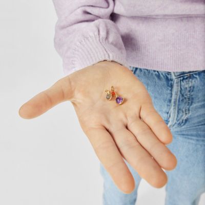 Imagen 2 del producto Pack de tres colgantes de plata vermeil y gemas Plump Tous