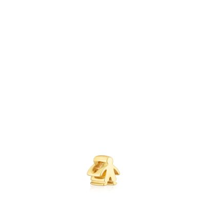 Charm Basics con baño de oro 18 kt plata motivo niño 7 m