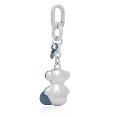 Imagen 2 del producto Llavero metal azul cielo y plata Bold Bear
