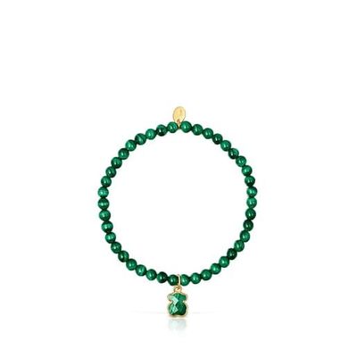 Pulsera Icon Color de plata vermeil y malaquita Tous