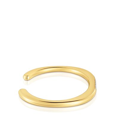 Imagen 2 del producto Pulsera esclava oro 18 kt, plata y diamantes lab LGD