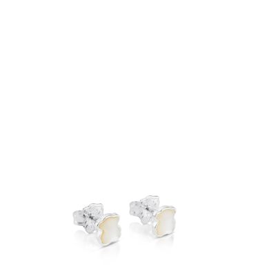 Aros Color de Plata y Nácar Tous