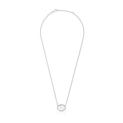 Imagen 2 del producto Collar corto de plata placa TOUS Mama