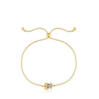 Imagen 2 del producto Pulsera oso oro 18 kt, plata y espinela verde LGG