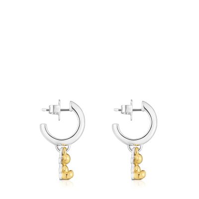 Imagen 2 del producto Aros de aro bicolor con doble oso Bold Bear