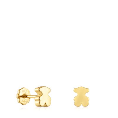 Pendientes oso de oro 6 mm Sweet Dolls
