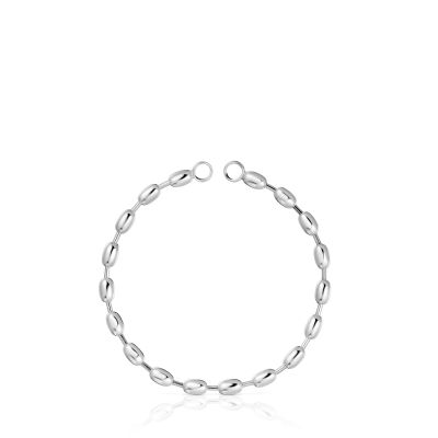 Imagen 2 del producto Pulsera cadena de plata con motivos bola ovales Hold Oval