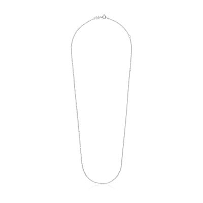 Imagen 2 del producto Gargantilla de plata con anillas 60 cm Chain