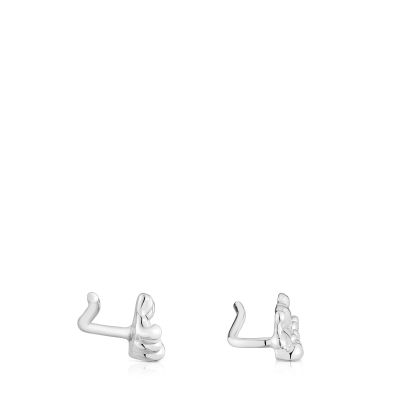 Imagen 2 del producto Pendientes trepadores osos de plata Bold Bear