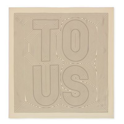 Pañuelo cuadrado beige TOUS Maze