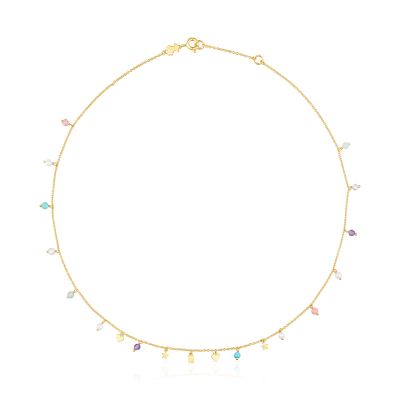 Collar Cool Joy de Plata Vermeil y gemas Tous