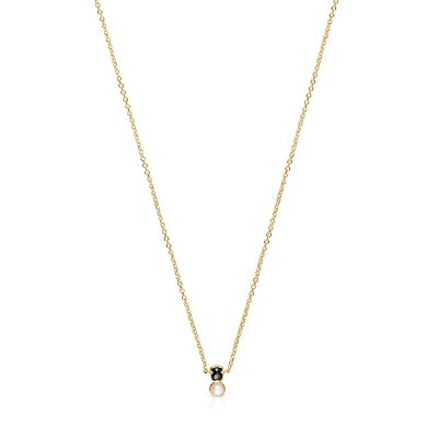Imagen 1 del producto Collar Tous Glory de Plata Vermeil con Ónix y Perla