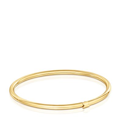Pulsera esclava con baño de oro de 18 kt sobre plata Hold