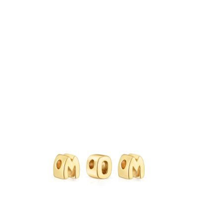 Imagen 2 del producto Pack charms TOUS Mom con baño de oro 18 kt sobre plata