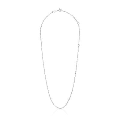 Imagen 2 del producto Gargantilla de plata con anillas ovales finas, 50 cm Chain