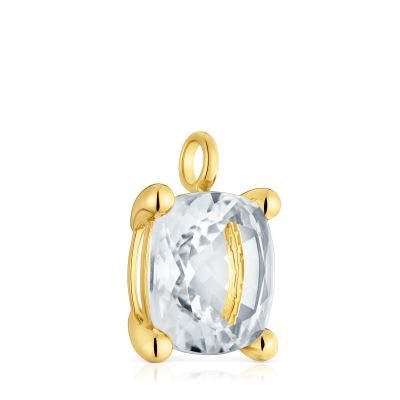 Imagen 2 del producto Colgante grande con baño de oro 18 kt sobre plata