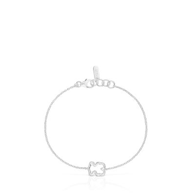 Imagen 2 del producto Pulsera cadena de plata y motivo oso New Silueta