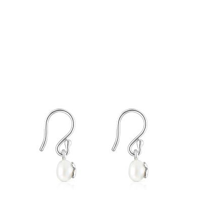 Imagen 2 del producto Aros cortos Icon Pearl de plata y perla Tous