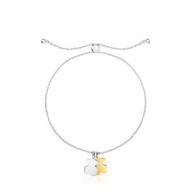 Imagen 2 del producto Pulsera oso cadena bicolor Sweet Dolls