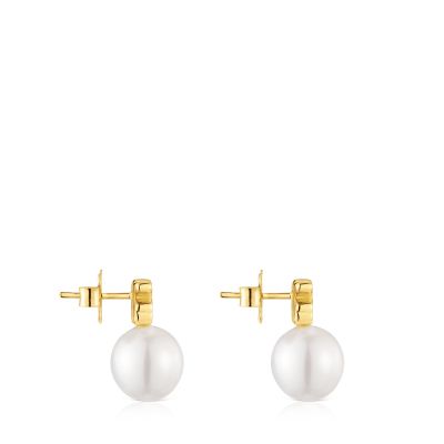 Imagen 2 del producto Pendientes motivo oso de oro y perla cultivada Sweet Dolls