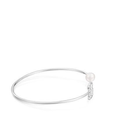Imagen 2 del producto Pulsera esclava de plata con perla cultivada New Silueta