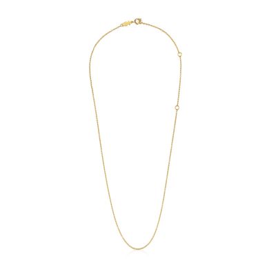 Imagen 2 del producto Gargantilla de baño de oro de 18 kt sobre plata 50 cm TOUS Basics