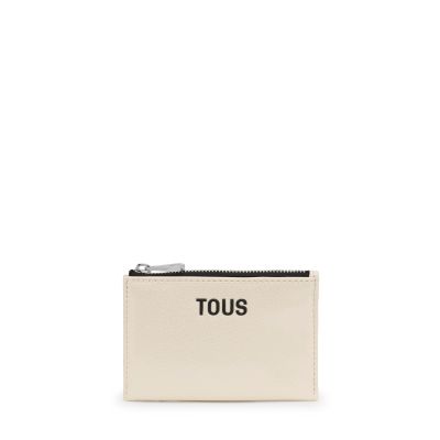 Monedero tarjetero beige New Dorp