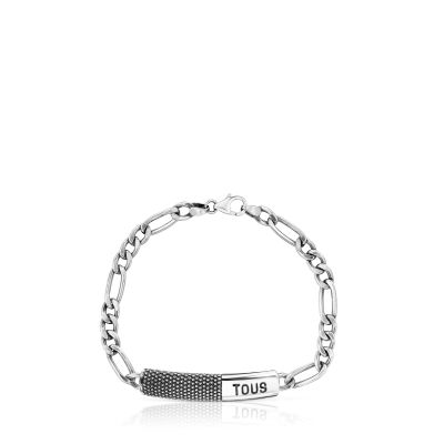 Imagen 2 del producto Pulsera cadena de plata envejecida TOUS Man
