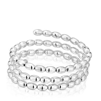 Pulsera esclava espiral de plata TOUS Basics