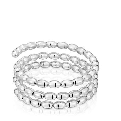 Imagen 2 del producto Pulsera esclava espiral de plata TOUS Basics