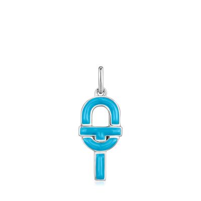 Imagen 1 del producto Colgante mediano de plata y esmalte azul TOUS MANIFESTO