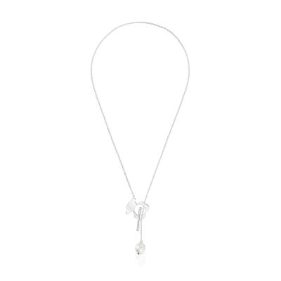 Imagen 2 del producto Collar corto oso de plata y perla cultivada I-Bear