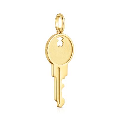 Imagen 2 del producto Colgante llave con baño de oro de 18 kt sobre plata Medallions