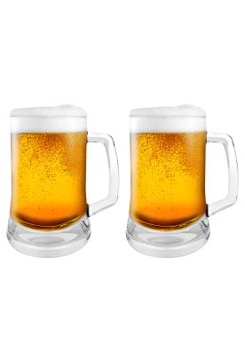 Set 2 Vasos Shoperos Cerveza Vidrio Wayu 500Ml