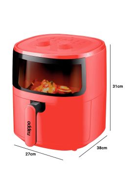 Imagen 2 del producto Freidora de Aire Nappo 1500W 5,7L Con Luz y Visor Roja