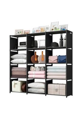 Estantería Multiuso DecoTeam 12 Compartimientos 130x42x170