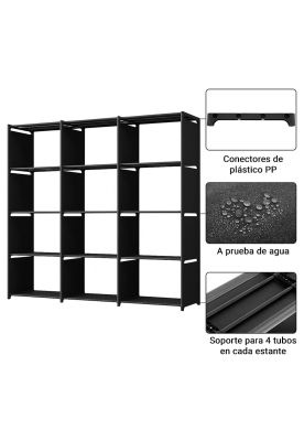 Imagen 2 del producto Estantería Multiuso DecoTeam 12 Compartimientos 130x42x170