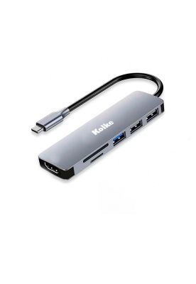 Imagen 2 del producto Hub USB C Adaptador Kolke 6 en 1 Mac Windows USB 3.0 HDMI 4K