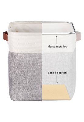 Imagen 2 del producto Caja Organizadora De Tela Multiuso Decoteam Plegable Lavable