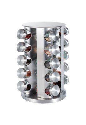Set De 20 Especieros Croix Base Giratoria Acero Inoxidable