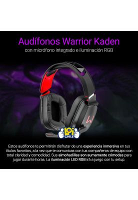 Imagen 2 del producto Audífonos Gamer Warrior Kaden RGB