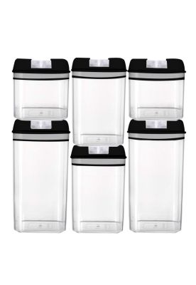 Imagen 2 del producto Set de 6 Recipientes Herméticos CROiX Apilables + Etiquetas