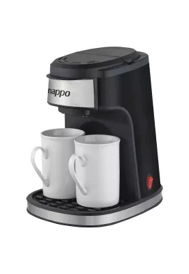 Cafetera Nappo 450W Filtro Permanente Extraíble + 2 Tazas
