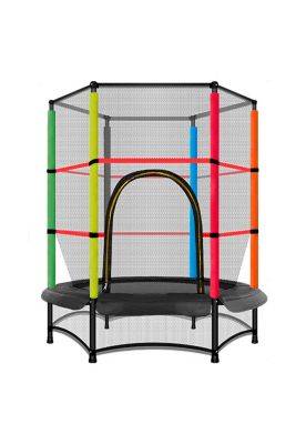 Cama Elástica con Red de Seguridad para Niños 1,4 Mts Negro