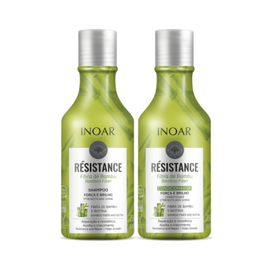 Pack INOAR Resistance Fibra de Bambu Shampoo + Acondicionador 250ml