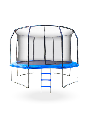 Cama Elastica con malla y Escalera 4.26mt 14Ft Azul