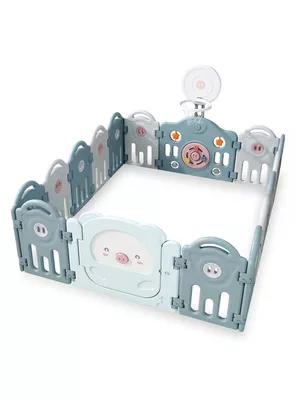 Corral para bebe Celeste modelo 14+2 paneles